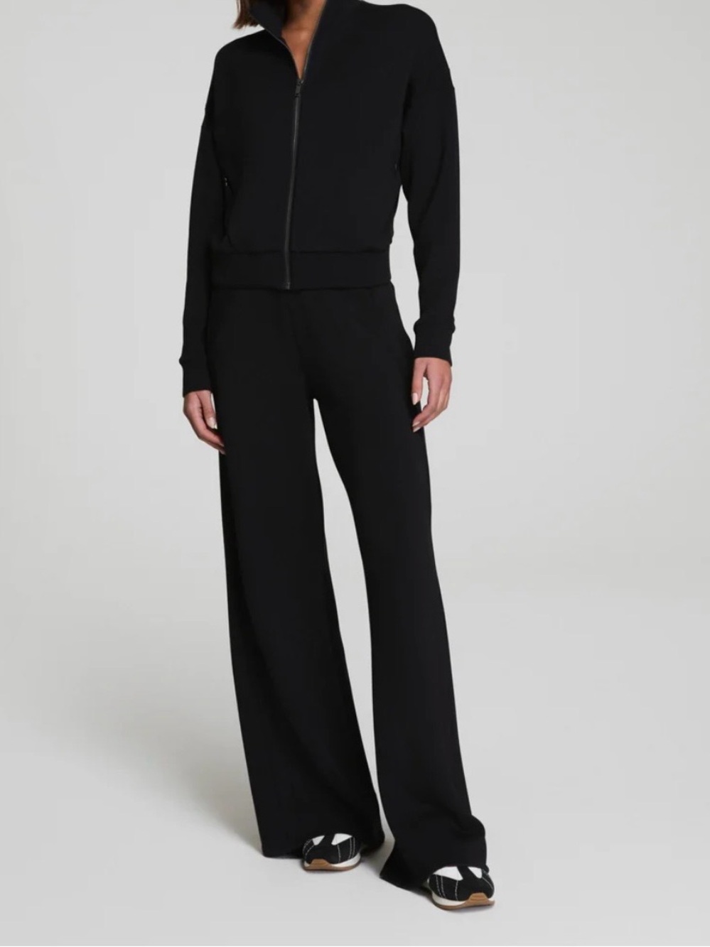 SPANX Air Essentials Black Wide-Leg Pants